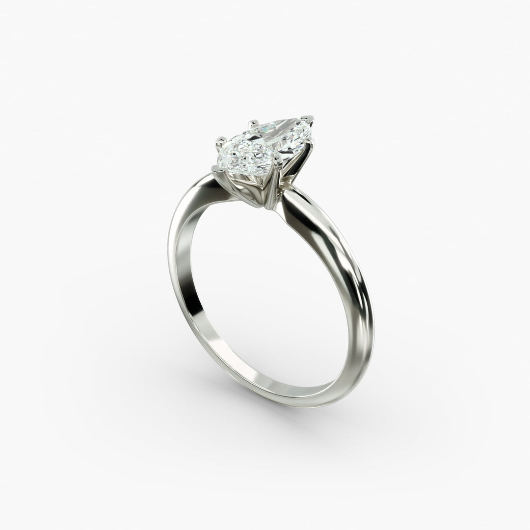 Marquise Lab-Grown Diamond Classic Solitaire Engagement Ring | Timeless Design | IGI Certified | 10K/14K/18K Gold
