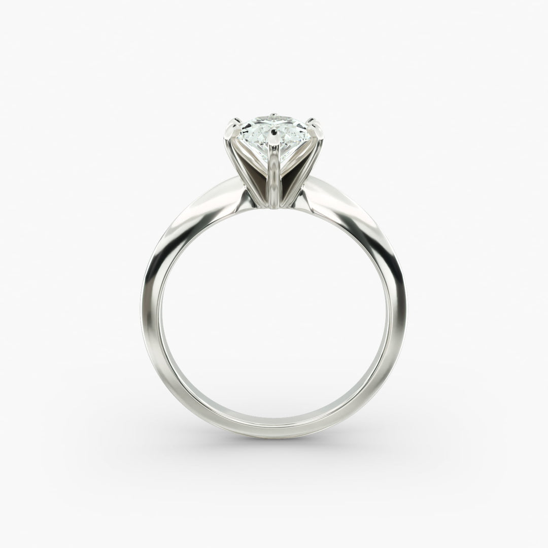 Oval Lab-Grown Diamond Six-Prong Solitaire Engagement Ring | Secure & Timeless | IGI Certified | 10K/14K/18K Gold
