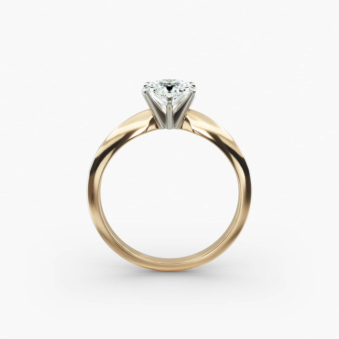 Pear Lab-Grown Diamond Six-Prong Engagement Ring | Classic Solitaire | IGI Certified | 10K/14K/18K Gold