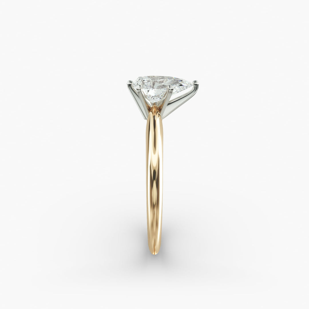 Pear Lab-Grown Diamond Six-Prong Engagement Ring | Classic Solitaire | IGI Certified | 10K/14K/18K Gold