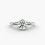 Load image into Gallery viewer, Six-Prong Round Lab-Grown Diamond Engagement Ring | IGI Certified | 0.50–5.00 Carat