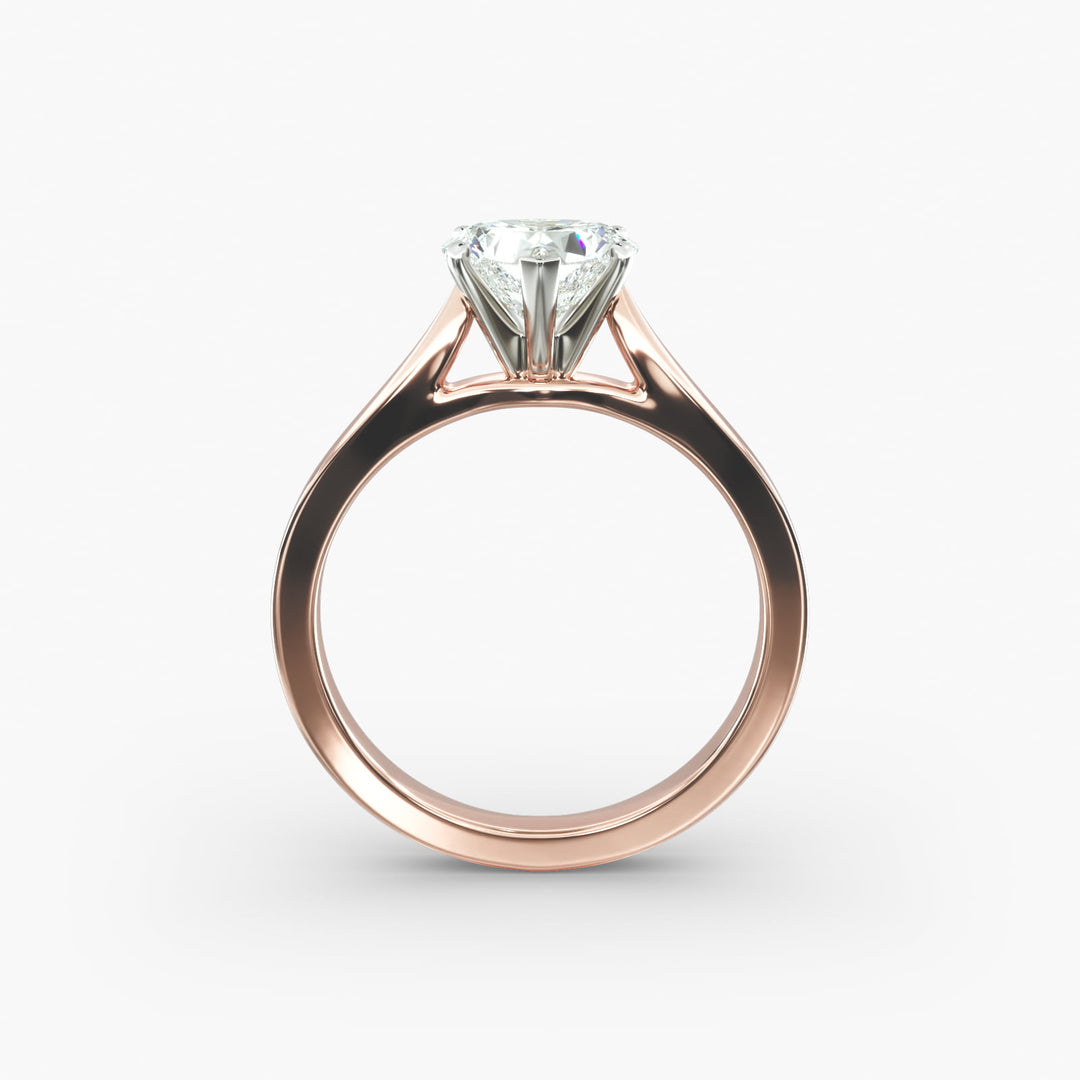 Heart Lab-Grown Diamond — Wide Band Statement Ring | IGI Certified | 10K/14K/18K Gold