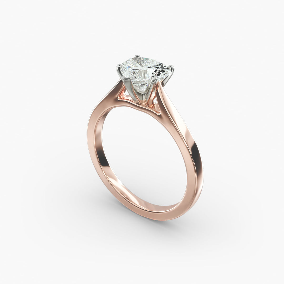 Heart Lab-Grown Diamond — Wide Band Statement Ring | IGI Certified | 10K/14K/18K Gold