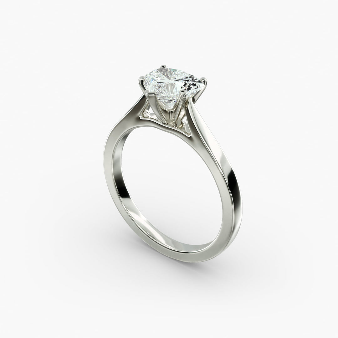 Heart Lab-Grown Diamond — Wide Band Statement Ring | IGI Certified | 10K/14K/18K Gold
