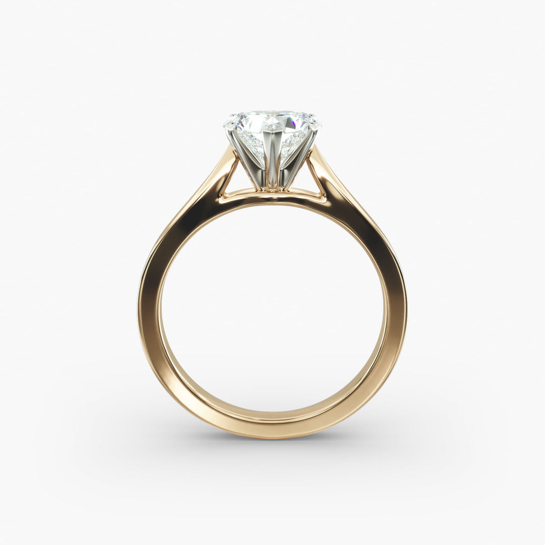 Heart Lab-Grown Diamond — Wide Band Statement Ring | IGI Certified | 10K/14K/18K Gold