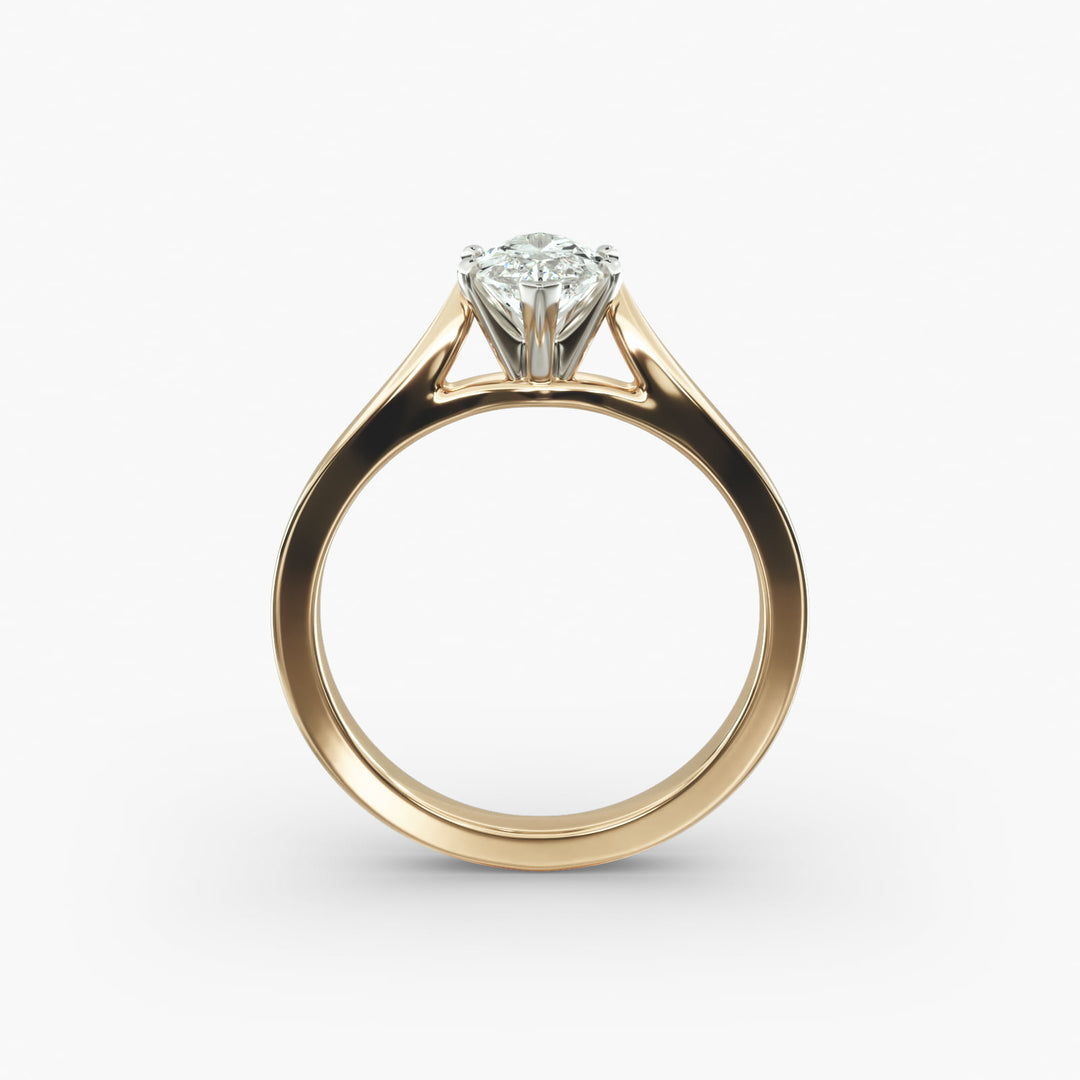 Marquise Cut Lab-Grown Diamond Ring | 0.50–5.00 Carat | IGI Certified | Yellow, White & Rose Gold