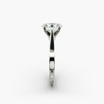 Load image into Gallery viewer, Oval Lab-Grown Diamond 4-Prong Wide Band Ring | IGI Certified | 10K/14K/18K Gold