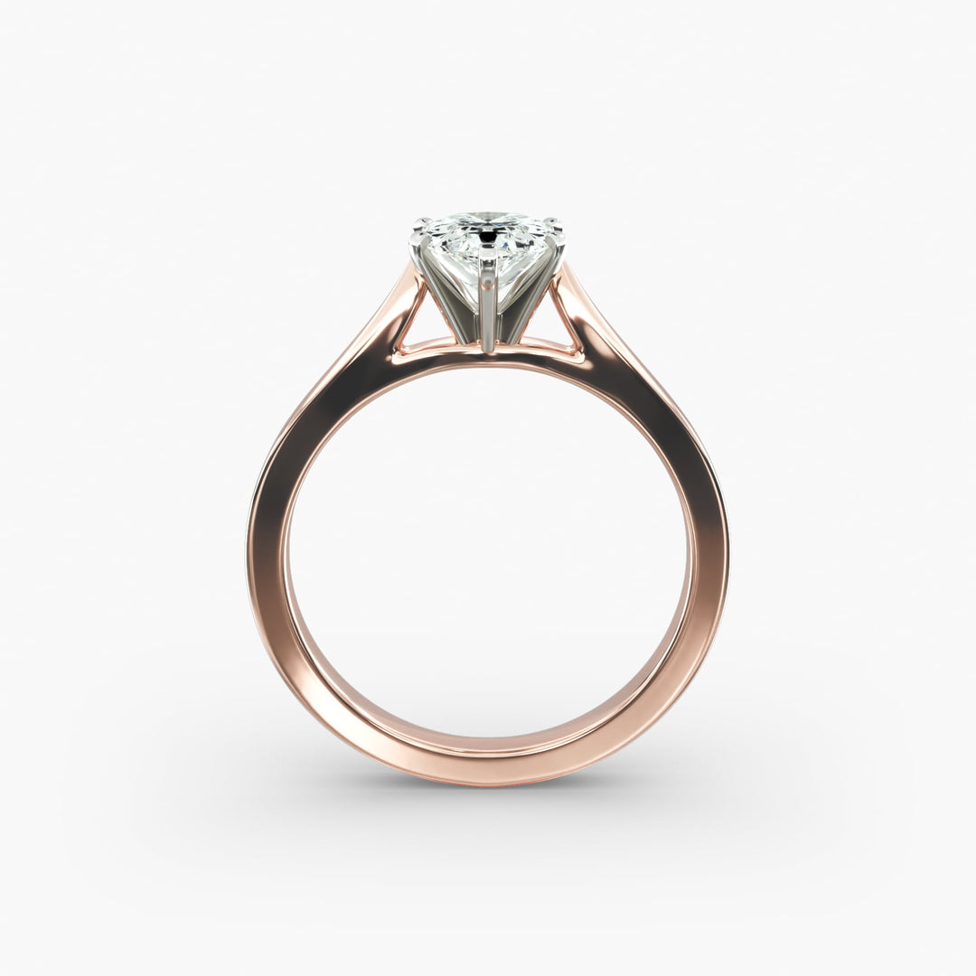 Pear Lab-Grown Diamond Solitaire Engagement Ring | 6-Prong | IGI Certified | 10K/14K/18K Gold