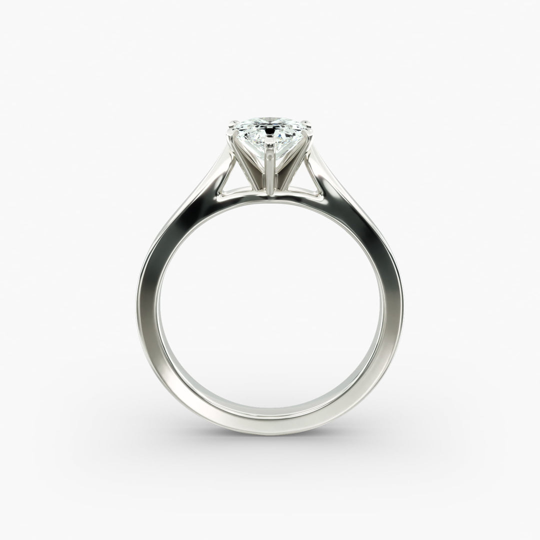 Pear Lab-Grown Diamond Solitaire Engagement Ring | 6-Prong | IGI Certified | 10K/14K/18K Gold
