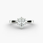 Load image into Gallery viewer, Pear Lab-Grown Diamond Solitaire Engagement Ring | 6-Prong | IGI Certified | 10K/14K/18K Gold