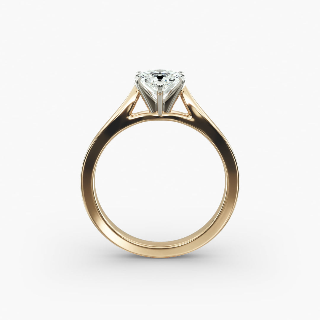 Pear Lab-Grown Diamond Solitaire Engagement Ring | 6-Prong | IGI Certified | 10K/14K/18K Gold