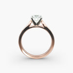 Load image into Gallery viewer, Round Brilliant Lab-Grown Diamond — Wide Band Statement Ring | IGI Certified | 10K/14K/18K Gold