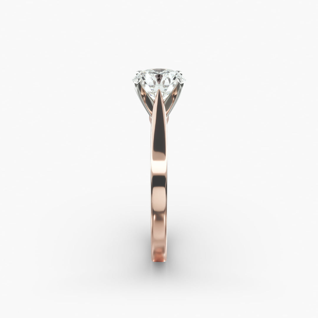 Round Brilliant Lab-Grown Diamond — Wide Band Statement Ring | IGI Certified | 10K/14K/18K Gold