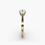 Load image into Gallery viewer, Round Brilliant Lab-Grown Diamond — Wide Band Statement Ring | IGI Certified | 10K/14K/18K Gold