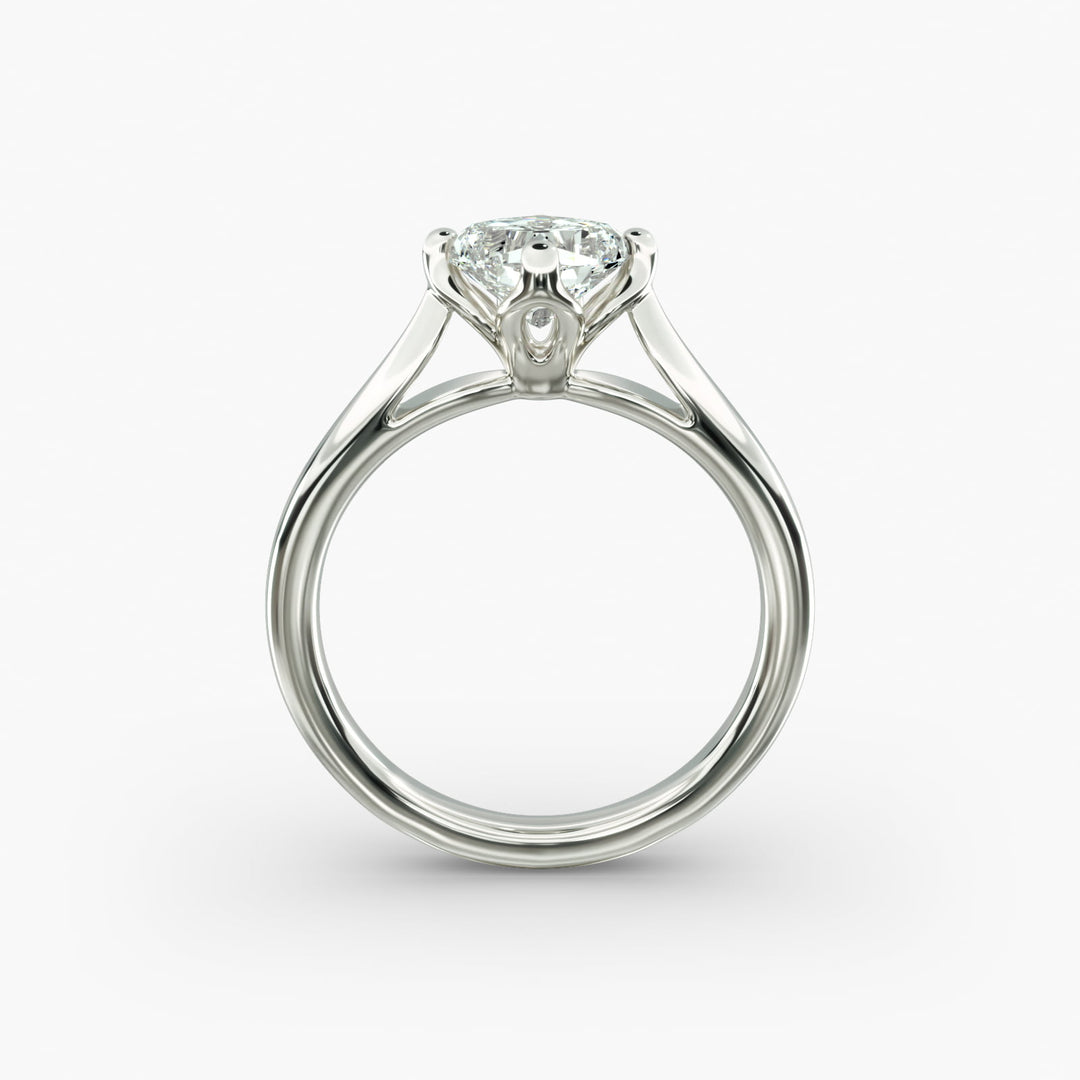 Cushion Lab-Grown Diamond Four-Prong Engagement Ring | Classic Solitaire | IGI Certified | 10K/14K/18K Gold