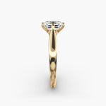 Load image into Gallery viewer, Emerald Lab-Grown Diamond 4-Prong Ring | Classic Band | IGI Certified | 10K/14K/18K Gold