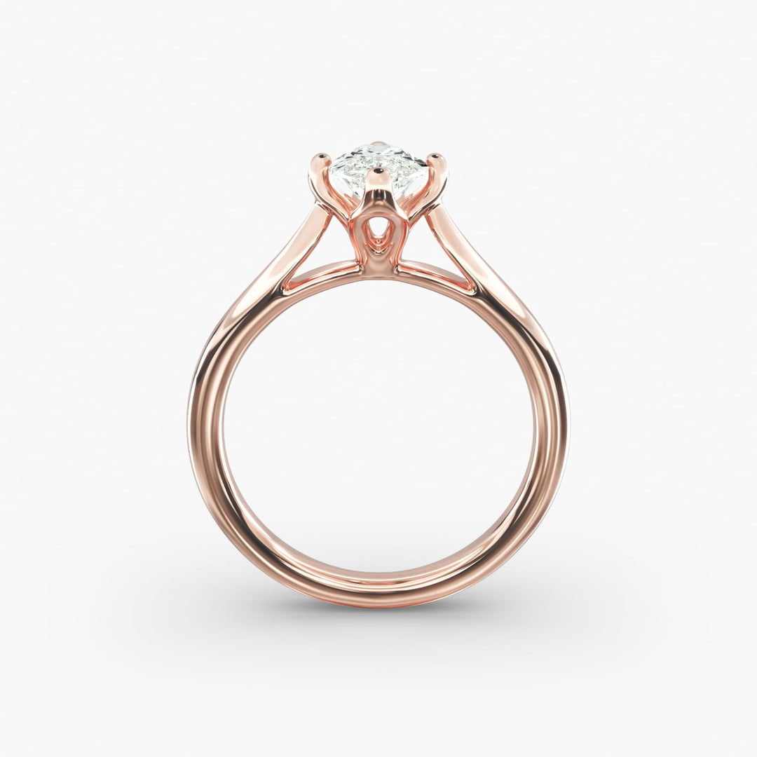 Marquise Lab-Grown Diamond Classic Solitaire Engagement Ring | Timeless Design