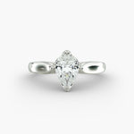 Load image into Gallery viewer, Pear Lab-Grown Diamond Four-Prong Engagement Ring | Classic Solitaire | IGI Certified | 10K/14K/18K Gold