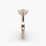 Load image into Gallery viewer, Princess Lab-Grown Diamond Four-Prong Engagement Ring | Classic Solitaire | IGI Certified | 10K/14K/18K Gold