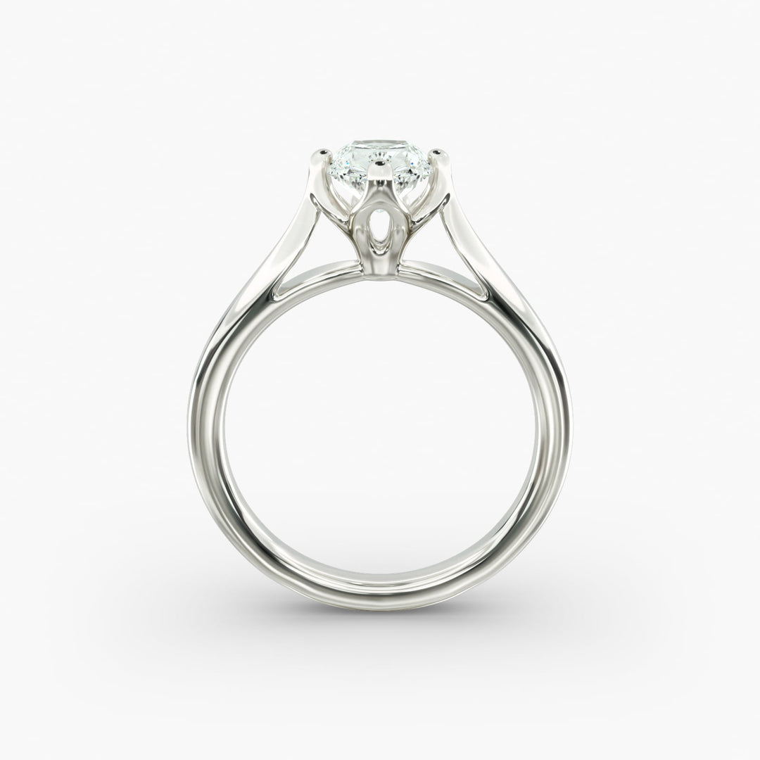 Radiant Lab-Grown Diamond Four-Prong Engagement Ring | Brilliant Solitaire | IGI Certified | 10K/14K/18K Gold