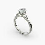 Load image into Gallery viewer, Radiant Lab-Grown Diamond Four-Prong Engagement Ring | Brilliant Solitaire | IGI Certified | 10K/14K/18K Gold