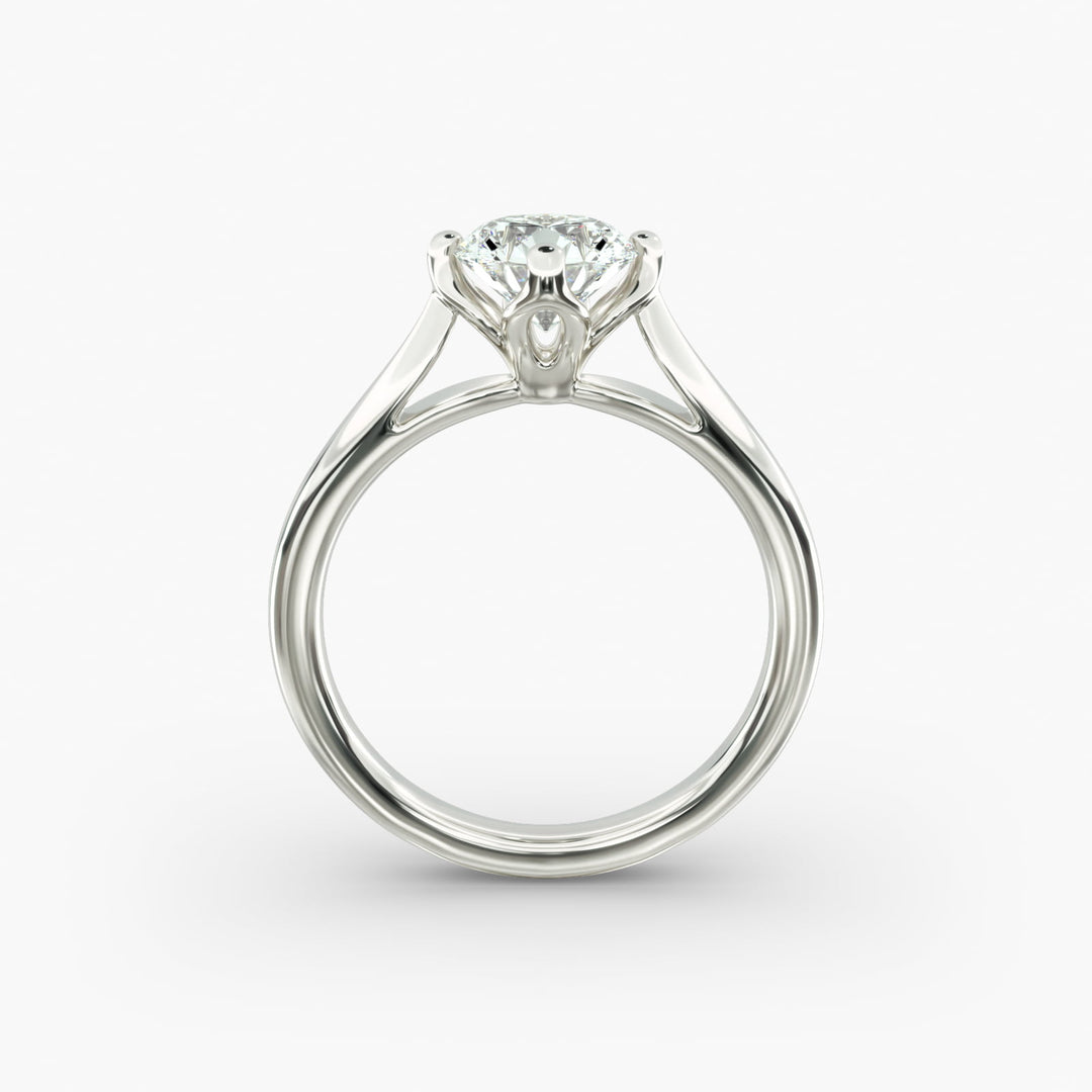 Round Lab-Grown Diamond Four-Prong Engagement Ring | Brilliant Solitaire | IGI Certified | 10K/14K/18K Gold