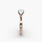 Load image into Gallery viewer, Round Brilliant Lab-Grown Diamond Solitaire Ring – 4-Prong Classic | IGI Certified | 10K/14K/18K Gold