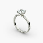 Load image into Gallery viewer, Round Brilliant Lab-Grown Diamond Solitaire Ring – 4-Prong Classic | IGI Certified | 10K/14K/18K Gold