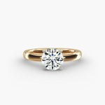 Load image into Gallery viewer, Round Brilliant Lab-Grown Diamond Solitaire Ring – 4-Prong Classic | IGI Certified | 10K/14K/18K Gold