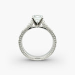 Load image into Gallery viewer, Cushion Lab-Grown Diamond Designer Ring – Artistic Band | IGI Certified | 10K/14K/18K Gold