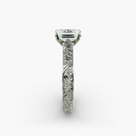 Load image into Gallery viewer, Emerald Lab-Grown Diamond Designer Ring – Artistic Band | IGI Certified | 10K/14K/18K Gold