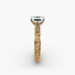 Load image into Gallery viewer, Emerald Lab-Grown Diamond Designer Ring – Artistic Band | IGI Certified | 10K/14K/18K Gold