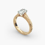 Load image into Gallery viewer, Oval Lab-Grown Diamond Designer Ring – Unique Artistic Style | IGI Certified | 10K/14K/18K Gold