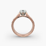 Load image into Gallery viewer, Pear Lab-Grown Diamond Designer Ring – Artistic Band | IGI Certified | 10K/14K/18K Gold
