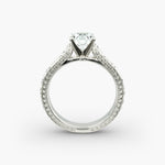 Load image into Gallery viewer, Round Lab-Grown Diamond Ring – Unique Band Design | IGI Certified | 10K/14K/18K Gold