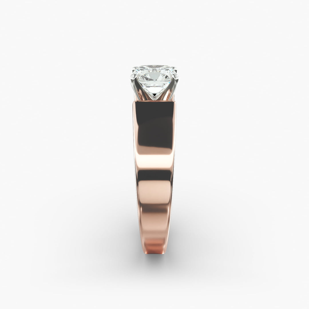 Cushion Lab-Grown Diamond Bold Classic Band Ring – Timeless Luxury | IGI Certified | 10K/14K/18K Gold