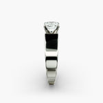 Load image into Gallery viewer, Cushion Lab-Grown Diamond Bold Classic Band Ring – Timeless Luxury | IGI Certified | 10K/14K/18K Gold