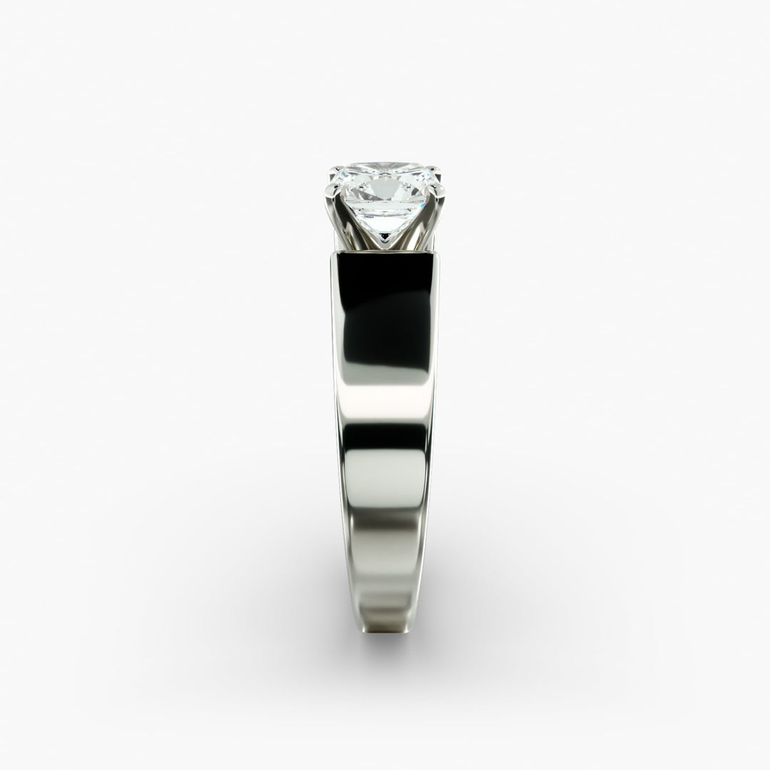 Cushion Lab-Grown Diamond Bold Classic Band Ring – Timeless Luxury | IGI Certified | 10K/14K/18K Gold