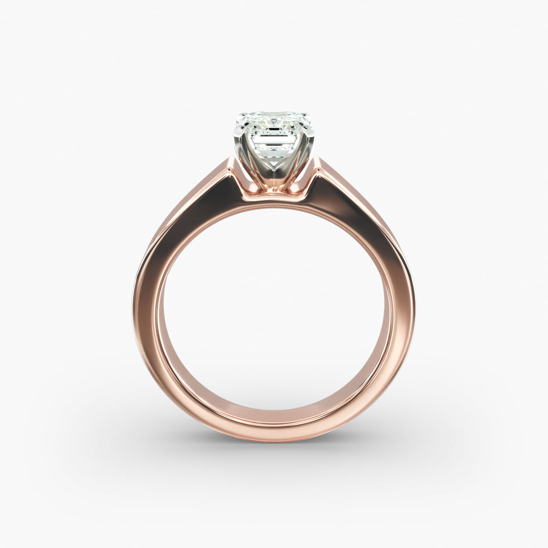 Emerald Lab-Grown Diamond Bold Classic Band Ring – Modern Elegance | IGI Certified | 10K/14K/18K Gold