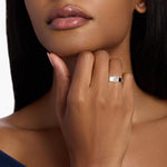 Load image into Gallery viewer, Emerald Lab-Grown Diamond Bold Classic Band Ring – Modern Elegance | IGI Certified | 10K/14K/18K Gold