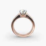 Load image into Gallery viewer, Heart Lab-Grown Diamond Bold Classic Band Ring – Romantic Designer Style | IGI Certified | 10K/14K/18K Gold