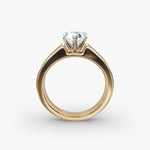 Load image into Gallery viewer, Heart Lab-Grown Diamond Bold Classic Band Ring – Romantic Designer Style | IGI Certified | 10K/14K/18K Gold