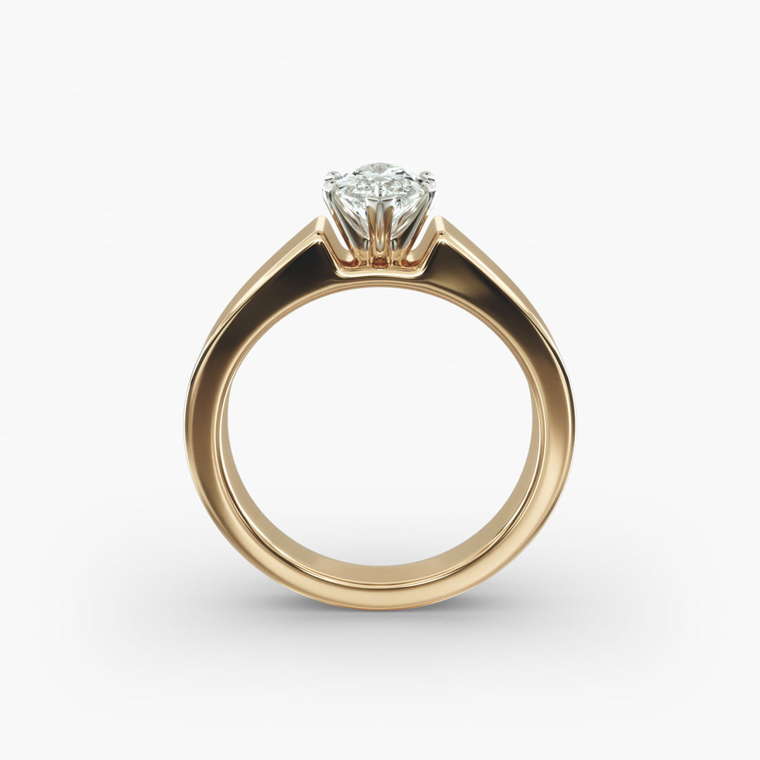Marquise Lab-Grown Diamond Bold Classic Band Ring – Unique Elegance | IGI Certified | 10K/14K/18K Gold