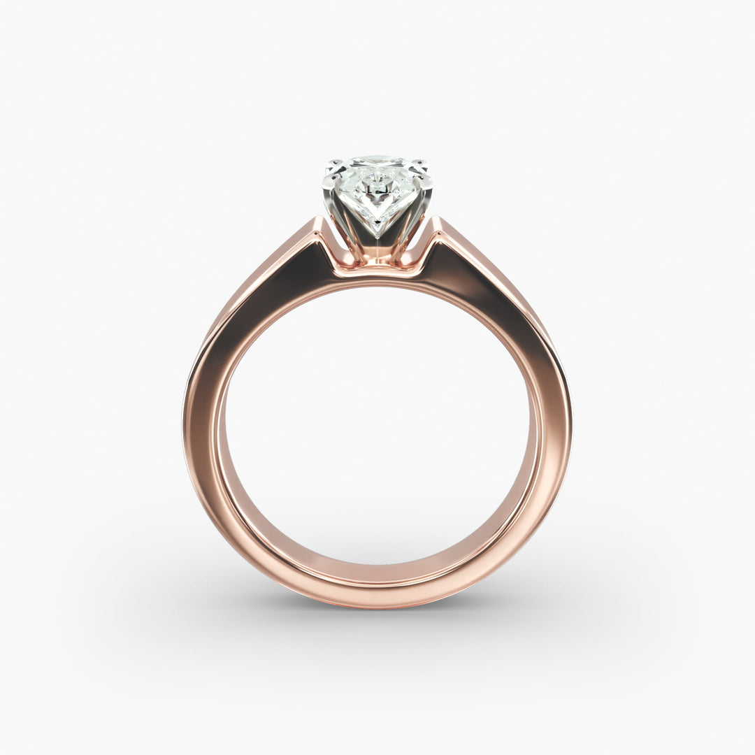 Oval Lab-Grown Diamond Bold Classic Band Ring – Timeless Designer Style | IGI Certified | 10K/14K/18K Gold