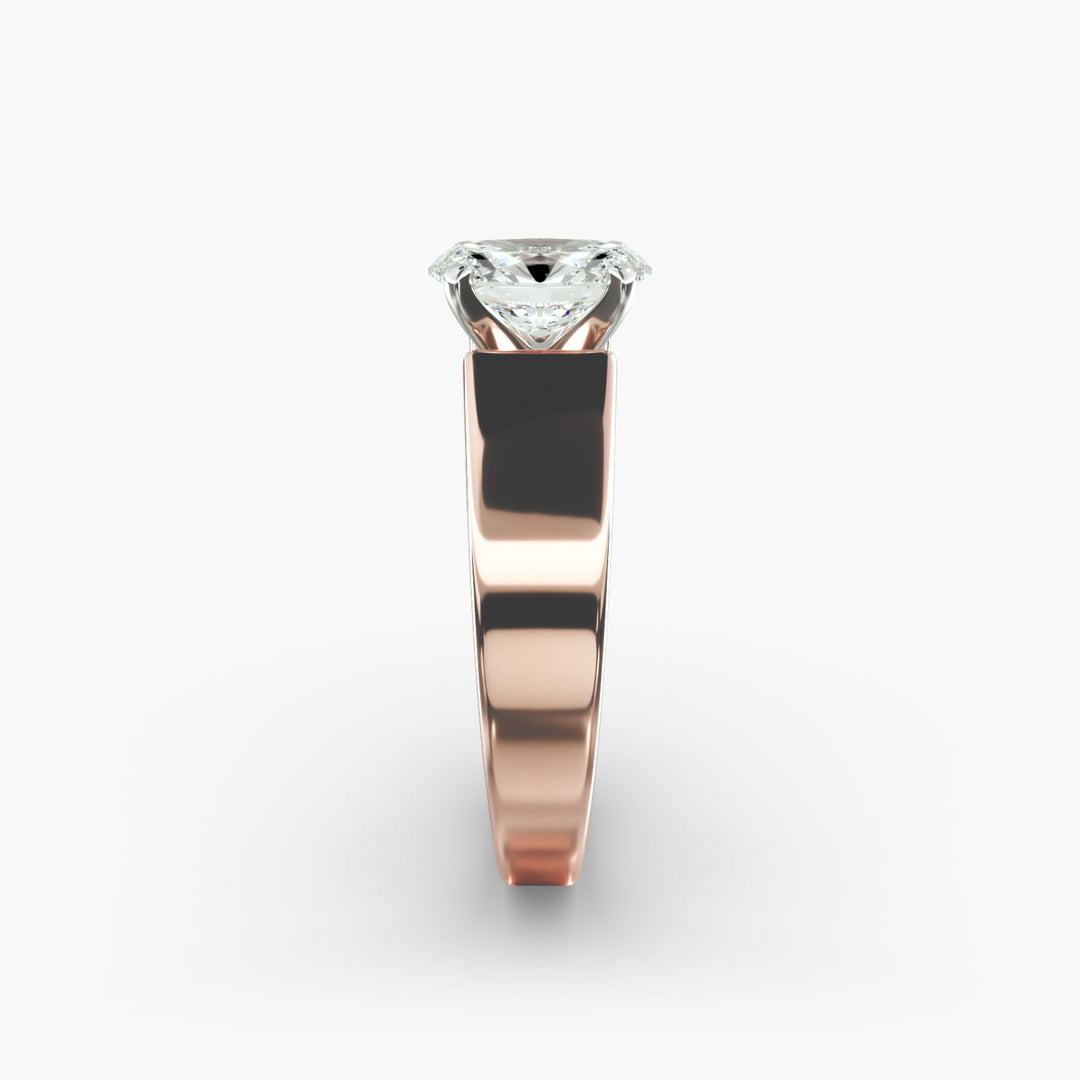 Oval Lab-Grown Diamond Bold Classic Band Ring – Timeless Designer Style | IGI Certified | 10K/14K/18K Gold