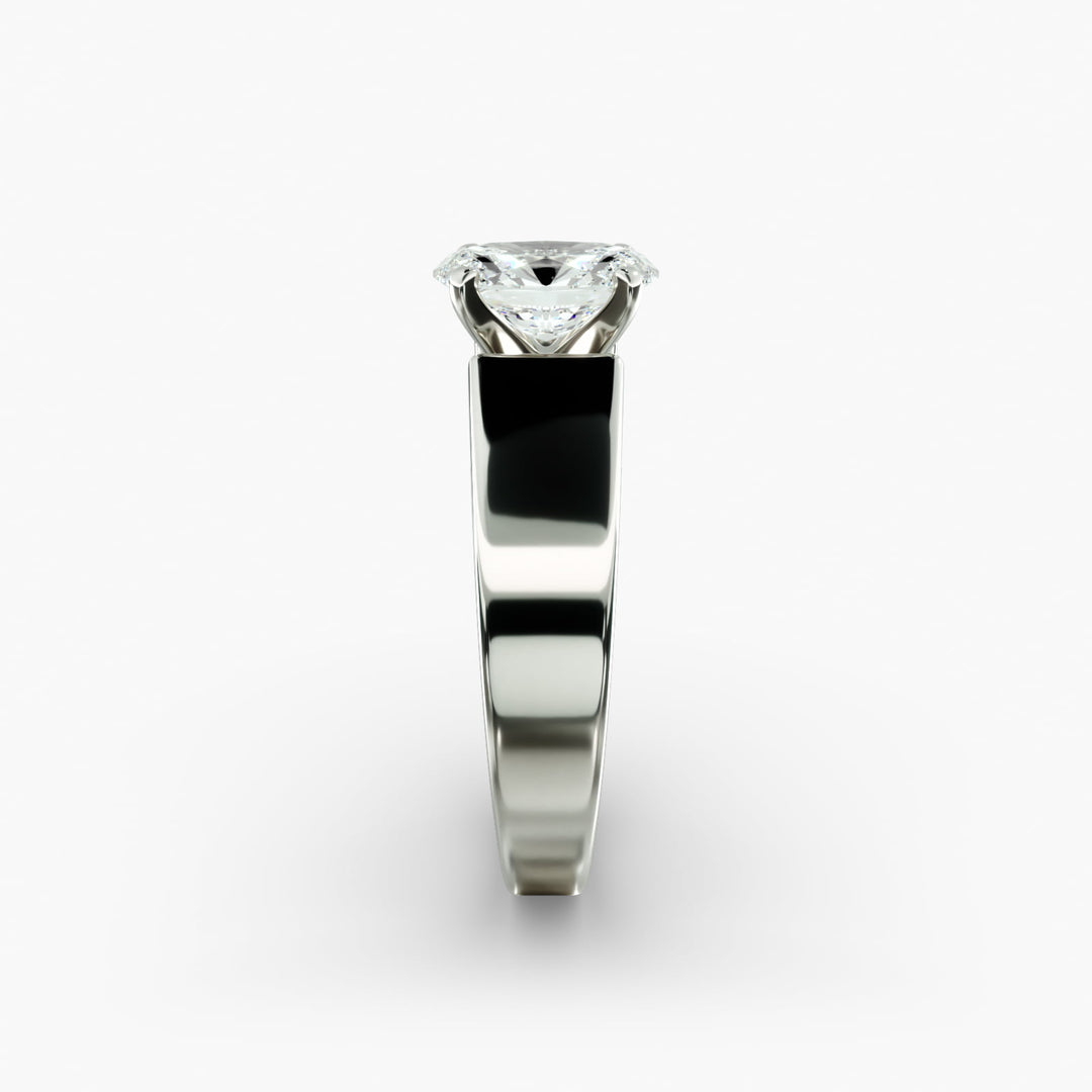 Oval Lab-Grown Diamond Bold Classic Band Ring – Timeless Designer Style | IGI Certified | 10K/14K/18K Gold