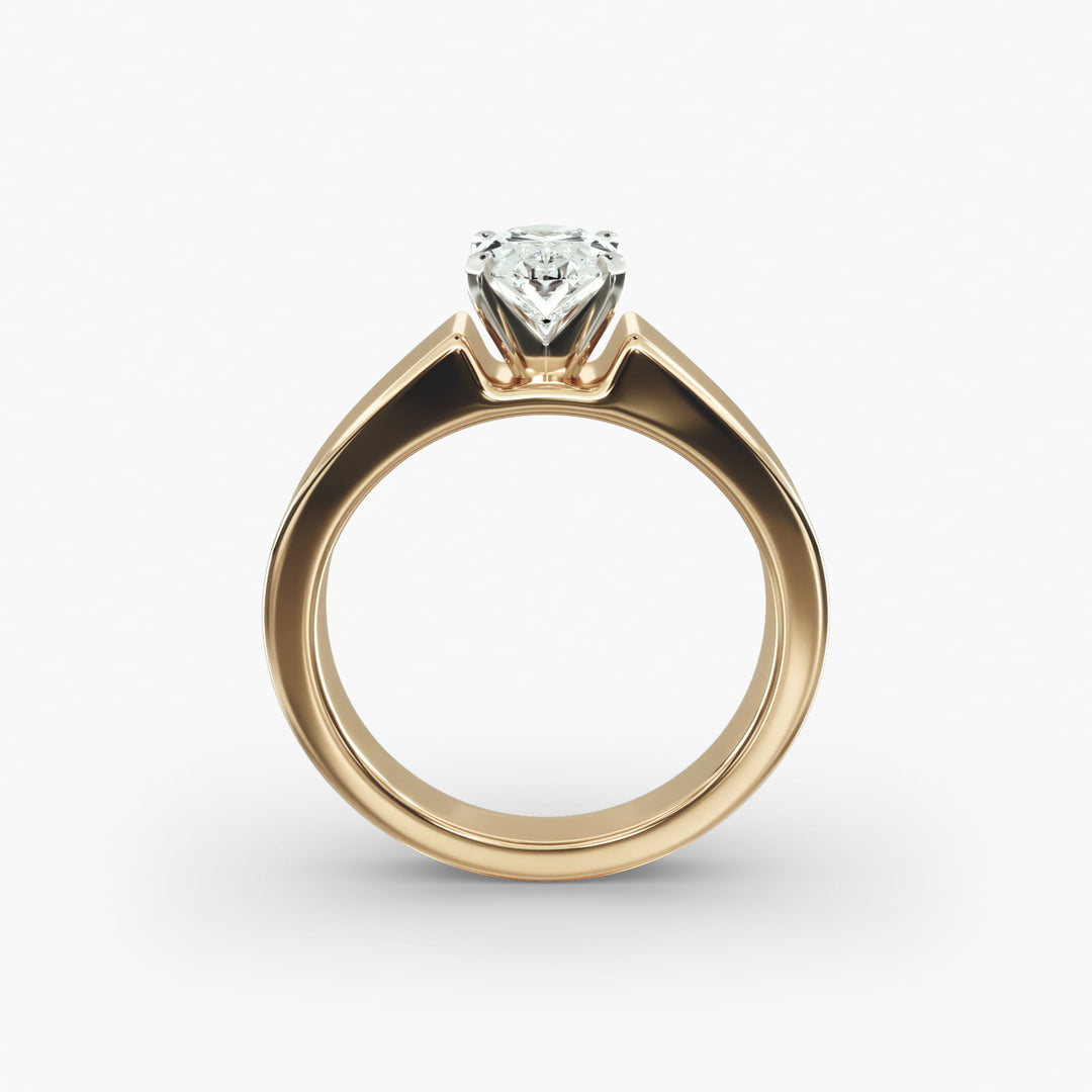 Oval Lab-Grown Diamond Bold Classic Band Ring – Timeless Designer Style | IGI Certified | 10K/14K/18K Gold