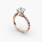 Load image into Gallery viewer, Cushion-Cut Lab-Grown Diamond Ring with Four-Prong Setting | IGI Certified | 10K, 14K & 18K Gold