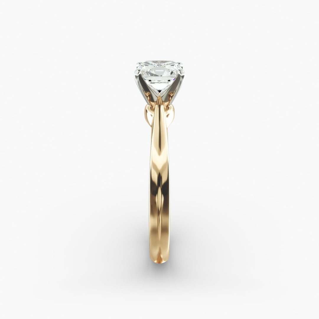 Cushion-Cut Lab-Grown Diamond Ring with Four-Prong Setting | IGI Certified | 10K, 14K & 18K Gold
