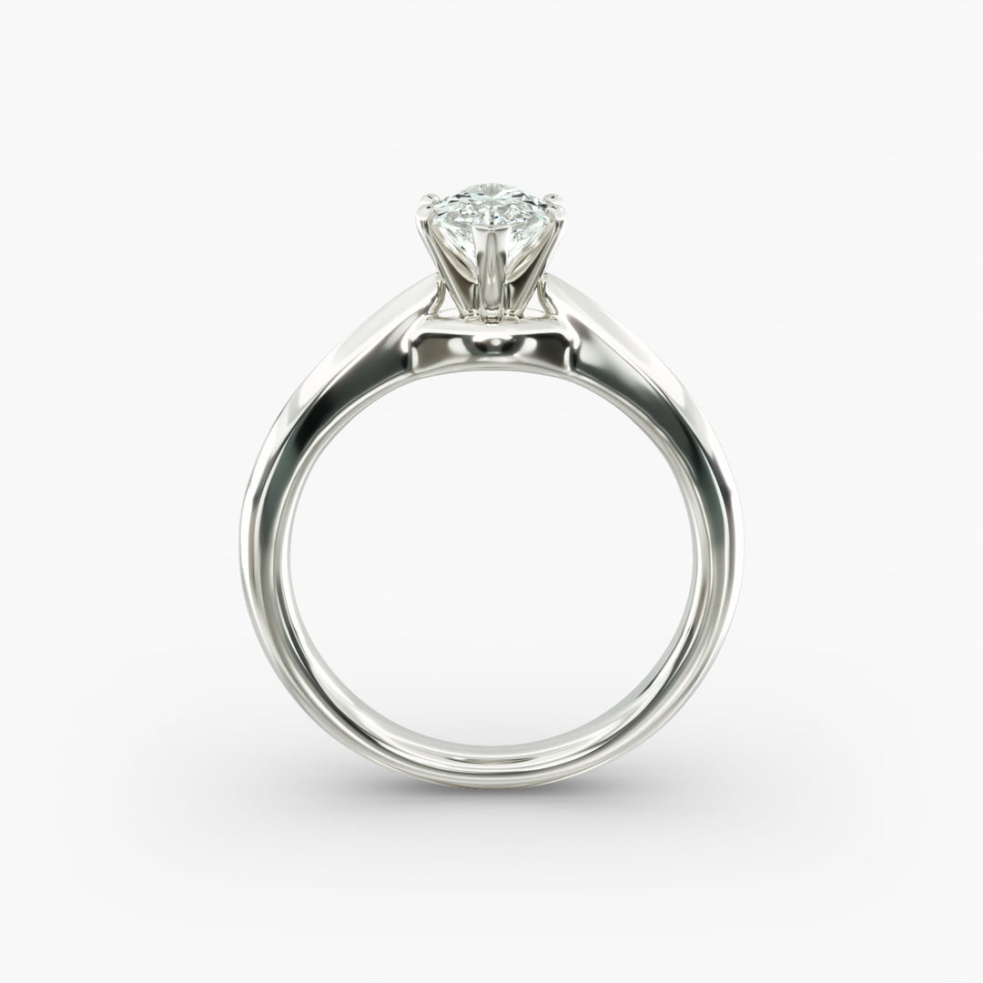Marquise Lab-Grown Diamond Six-Prong Engagement Ring | Classic Solitaire | IGI Certified | 10K/14K/18K Gold